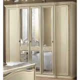 CamelGroup Siena 5-ajtós gardróbszekrény, 3 tükrös ajtóval