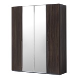 CamelGroup Smart 2-ajtós tükrös gardróbszekrény - erezett dió
