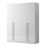 CamelGroup Smart 3-ajtós gardróbszekrény, Maia fogantyúval - fehér