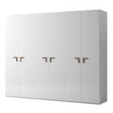 CamelGroup Smart 5-ajtós gardróbszekrény, Volare fogantyúval - fehér