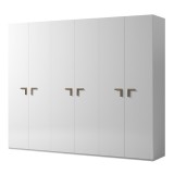 CamelGroup Smart 6-ajtós gardróbszekrény, Volare fogantyúval - fehér