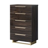 CamelGroup Smart magas, fiókos komód - erezett dió