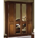 CamelGroup Torriani 4-ajtós gardróbszekrény - dió