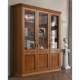 CamelGroup Torriani Day 3-ajtós könyvespolc 4 fa polccal - dió