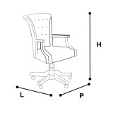CamelGroup Torriani Day forgószék műbőrrel - dió