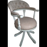 CamelGroup Torriani Day forgószék műbőrrel, kerekek nélkül - elefántcsontszín