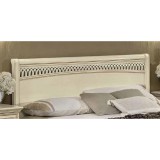 CamelGroup Torriani Tiziano franciaágy keret, fa fejvéggel, 180x200 cm - elefántcsontszín