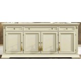 CamelGroup Treviso Day 4-ajtós tálalószekrény 3 fiókkal - fehér kőris