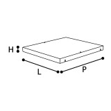 CamelGroup Treviso extra polc 1-ajtós szekrénybe - fehér kőris