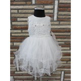 Camilla - fehér kislány keresztelő ruha (86)