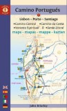 Camino Portugues Maps (2022): Lisbon - Porto - Santiago / Camino Central, Camino de la Costa, Variente Espiritual & Senda Litoral - Findhorn Press