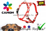 Camon Pettorina Stripe Reflex Kutyahám - Kék 10mm (Dc056/B)