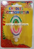 Candels Szülinapi 0 számos gyertya 6cm tortagyertya