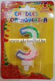 Candels Szülinapi 3 számos gyertya 6cm tortagyertya