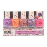 Canenco Create it! Konfetti körömlakk szett - 5 darabos