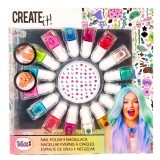 Canenco Create it! Körömlakk szett - 16 színnel, matricákkal
