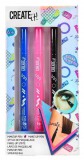 Canenco Smink szett, Make-Up szett, 3 db-os szemceruza készlet, 6+, Create it!