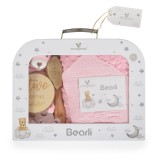Cangaroo BEARLI ajándékszett takaró, játék, zokni 6in1 PINK