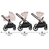 Cangaroo CELEBRITY multifunkciós 2 részes 2IN1 babakocsi szett RÓZSASZÍN (Cloud Pink)
