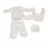 Cangaroo Welcome Little Angel 5 részes babaruha szett díszdobozban - Rózsaszín