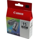 Canon BCI-15Bk fekete tintapatron (2db) (BCI-15Bk)