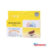 Canon kompatibilis Canon CLI551XL tintapatron yellow ORINK (utángyártott)