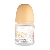 Canpol babies Anti-kólikás cumisüveg, EasyStart, MOUNTAINS, 120 ml - bézs