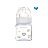 Canpol babies Anti-kólikás cumisüveg, EasyStart, NEWBORN BABY, 120 ml - bézs