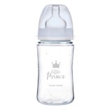 Canpol babies Anti-kólikás cumisüveg, EasyStart, ROYAL BABY, 240 ml - kék