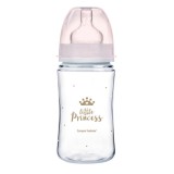 Canpol babies Anti-kólikás cumisüveg, EasyStart, ROYAL BABY 240 ml - pink
