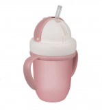 Canpol babies Canpol FlipTop szívószálas pohár 210 ml (9h+) - Matt rózsaszín