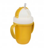 Canpol babies Canpol FlipTop szívószálas pohár 210 ml (9h+) - Matt sárga