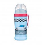 Canpol babies Canpol Sport itatópohár cseppmentes szívószállal 350 ml (12h+) - Autók - Kék-piros
