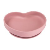 Canpol babies Canpol Szilikonos tányér tapadókoronggal HEART - Pink