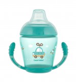 Canpol Babies Cseppmentes itatópohár puha ivócsőrrel 230 ml (9h+) - Türkiz