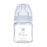 Canpol Babies EasyStart anti-kólikás cumisüveg Royal Baby 120ml (0h+) - Little Prince - Kék