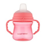 Canpol Babies FirstCup itatópohár szilikonos ivócsőrrel 150ml 6h - Rózsaszín