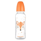 Canpol babies Keskeny nyakú cumisüveg, CUTE ANIMALS, 250 ml - róka