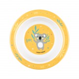Canpol Babies Melamin tál tapadókoronggal 270ml (4h+) Exotic Animals - Sárga