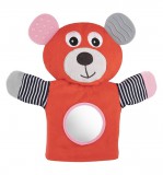 Canpol Babies Plüss bábjáték - Maci - Korall