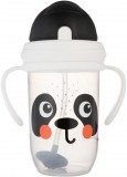 Canpol babies Súlyozott szívószálas itatópohár, 270ml, BabiesBoo, panda