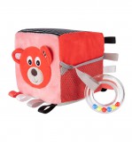 Canpol Babies Szenzorikus plüss kocka - Korall