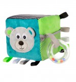 Canpol Babies Szenzorikus plüss kocka - Szürke