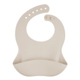 Canpol babies Szilikon előke zsebbel - krémszín