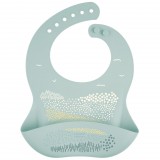 Canpol babies Szilikon előke zsebbel - zöld