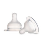Canpol babies Szilikon etetőcumi az S-alakú cumisüvegekhez, 3hó+, 2db, lassú