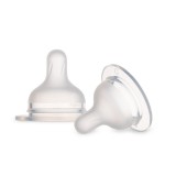 Canpol babies Szilikon etetőcumi az S-alakú cumisüvegekhez, 6hó+, 2db, közepes