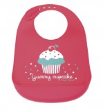 Canpol Babies szilikon zsebes előke - Piros