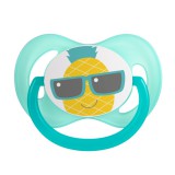 Canpol babies Szimmetrikus szilikon cumi, 0-6 hónapos babának, SO COOL - türkiz