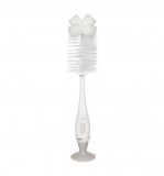 Canpol Babies Szivacsos csúszásmentes cumi- és cumisüvegmosó kefe - Fehér